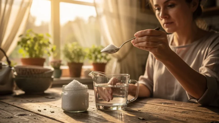 Image hyperréaliste sel et eau pour comprendre la rétention avant de blâmer l'eau